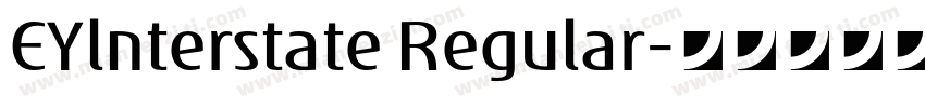 EYlnterstate Regular字体转换